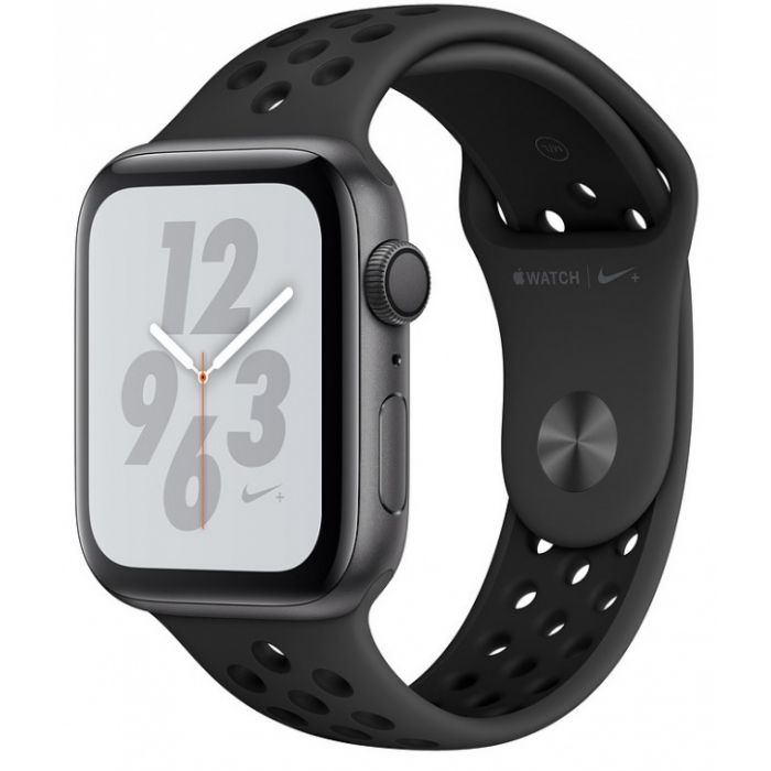 Apple Watch Nike+ Series 4 40 мм, корпус из алюминия цвета серый космос, спортивный ремешок Nike цвета антрацитовый/черный